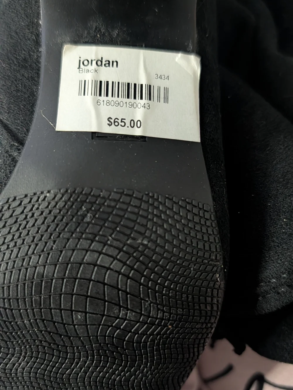 Jordan Black Over-the-Knee Women's Boots Suede